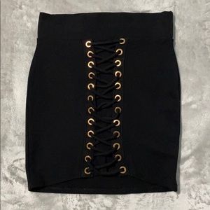 EUC Naked Wardrobe Lace Marks the X Skirt